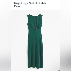 Abercrombie green midi dress